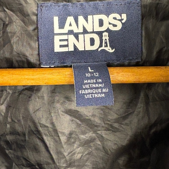 Lands End Youth Lightweight Primaloft Quilted Puffer Jacket SZ L 10 - 12 Outdoor - Picture 7 of 12
